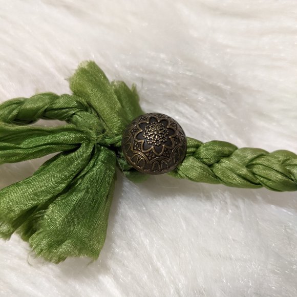 handmade Necklace with silk cord - Picture 4 of 7